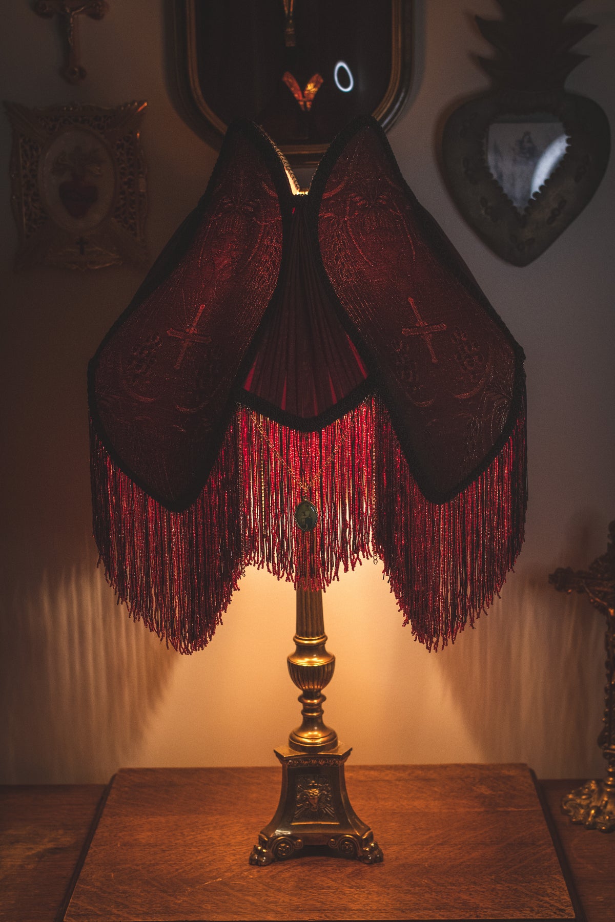 One-of-a-kind Iconography Victorian Lampshade