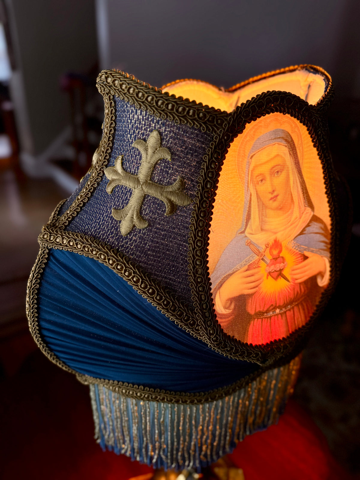 Holy Mother Cameo Lampshade